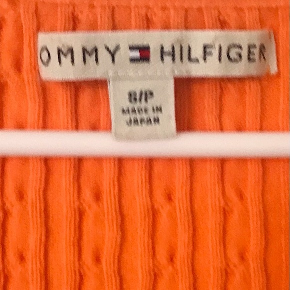 🔥EUC RARE COLOR TOMMY HILFIGER VINTAGE V-NECK CABLE KNIT SWEATER BEAUTIFUL - Picture 7 of 9